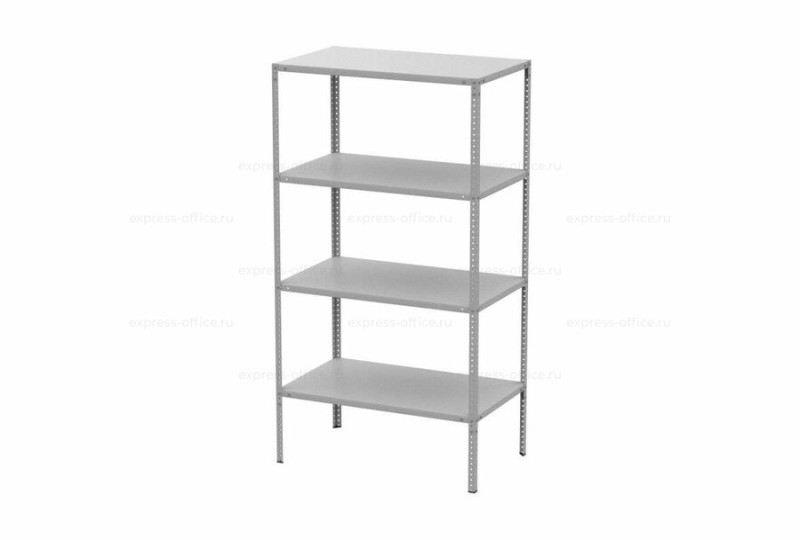 Стеллаж МС Стандарт/MS Standart 185/100х60/4 Серый полуматовый