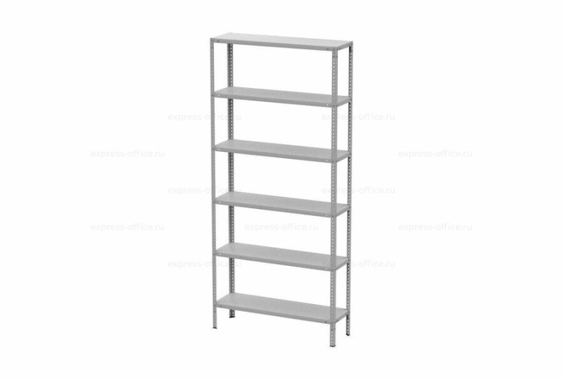 Стеллаж МС Стандарт/MS Standart 220/100х30/6 Серый полуматовый