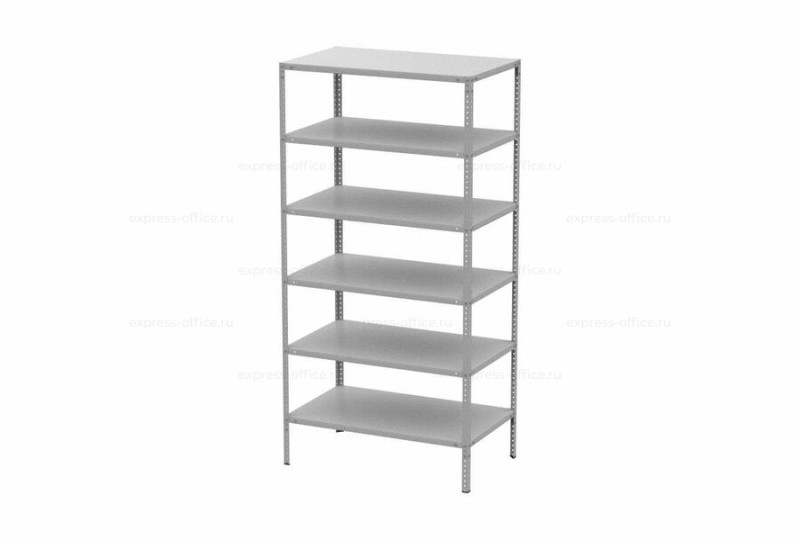 Стеллаж МС Стандарт/MS Standart 200/100х60/6 Серый полуматовый