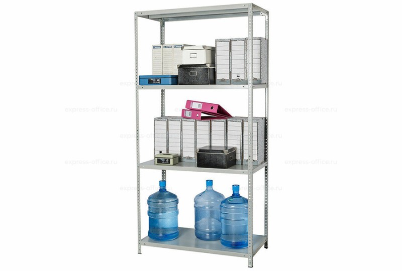 Стеллаж МС Стандарт/MS Standart 200KD/100X60/4 Серый полуматовый