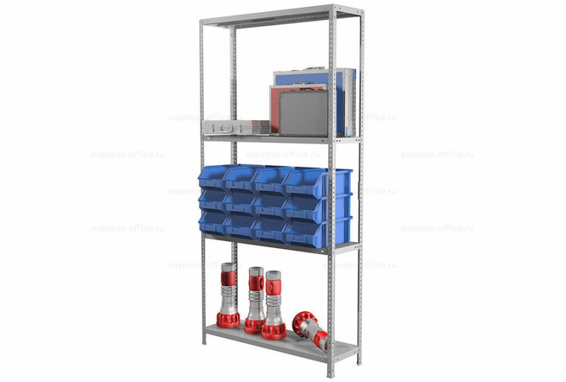 Стеллаж МС Стандарт/MS Standart 185KD/70x30/4 Серый полуматовый